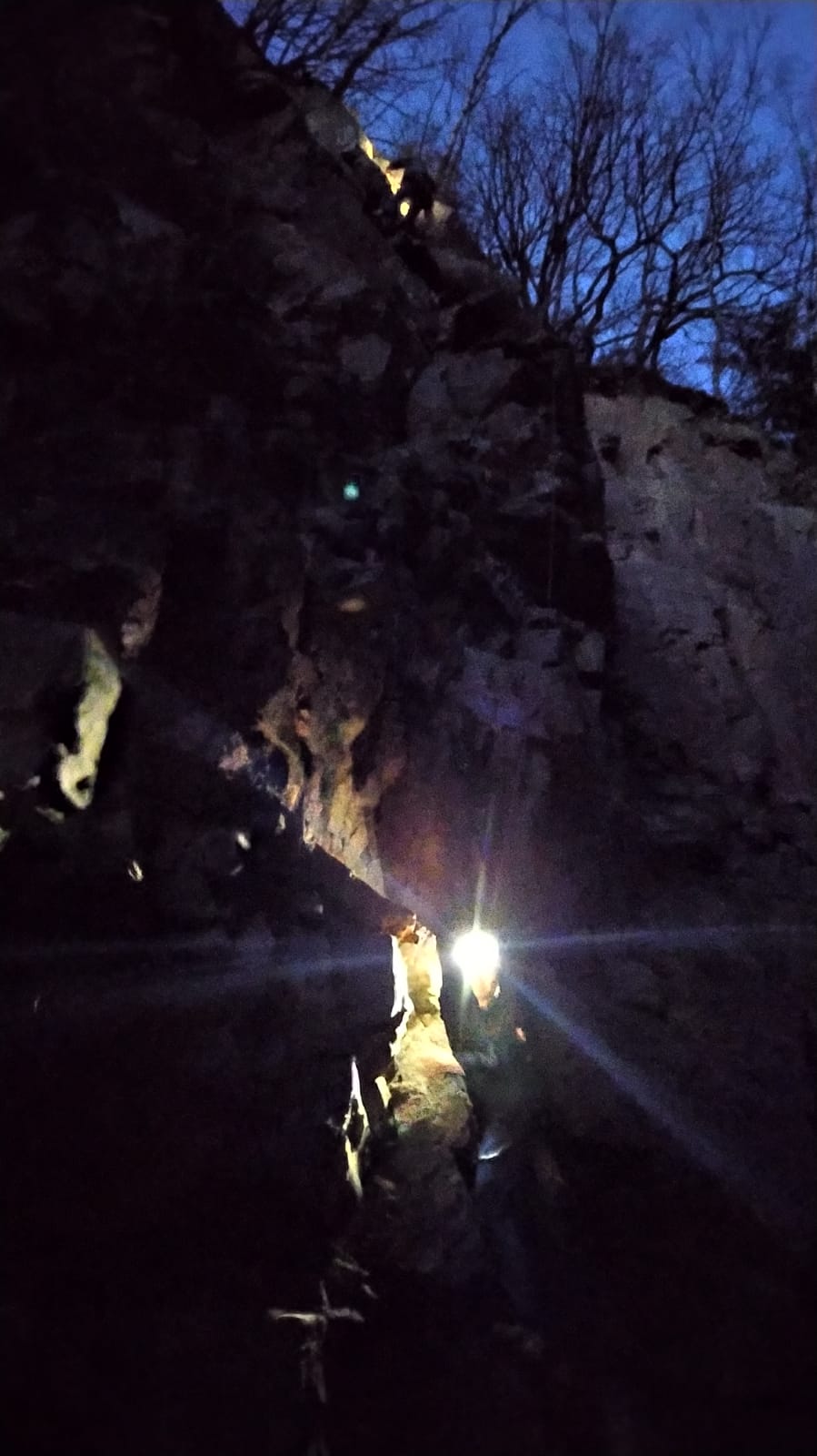 night climbing
